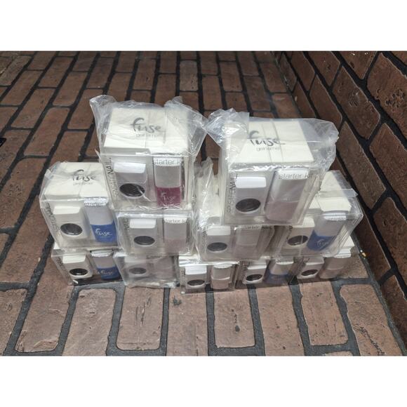 Fuse Sensationail Gelnamel Starter Kit gel polish + LED lamp Lot Of 11 - Picture 4 of 4